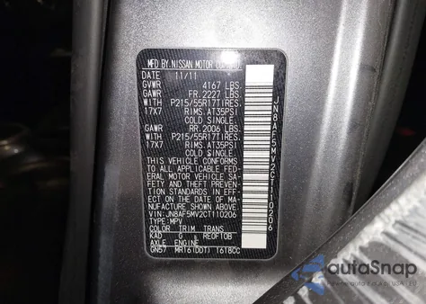 2012 Nissan Juke Sl from USA, damaged, VIN JN8AF5MV2CT110206